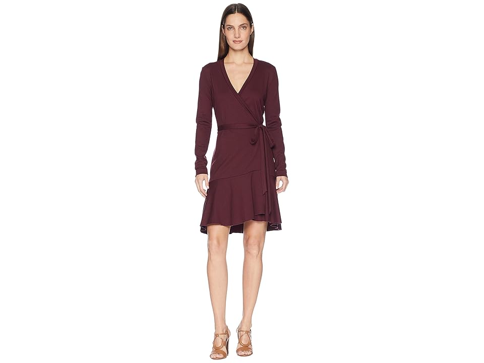 

Nicole Miller Wrap Dress (Merlot) Women's Dress, Red