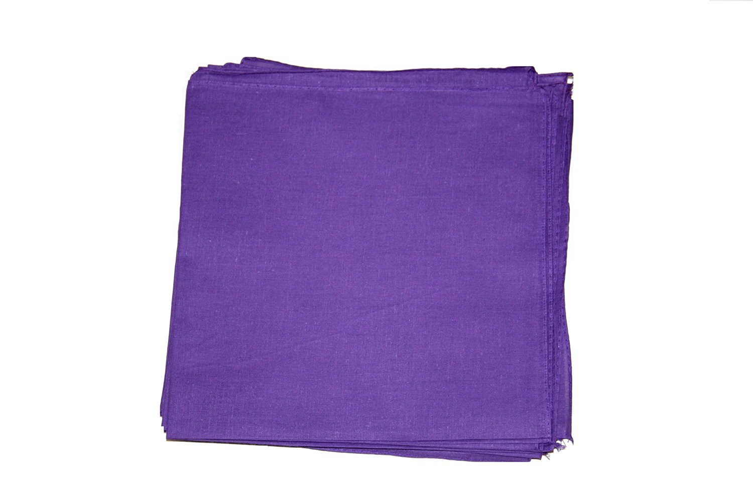 Zac's Alter Ego Plain Bandana, Neckerchief 100% Cotton
