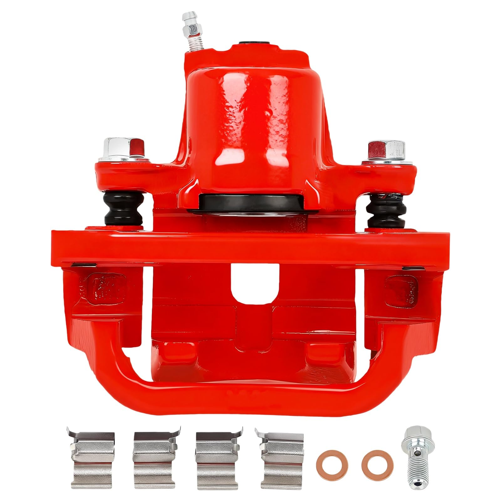 SCITOO Rear Right Brake Caliper With Bracket 19B3276 Red Compatible For Toyota For Sequoia 2008-2017 For Toyota For Tundra 2007-2017