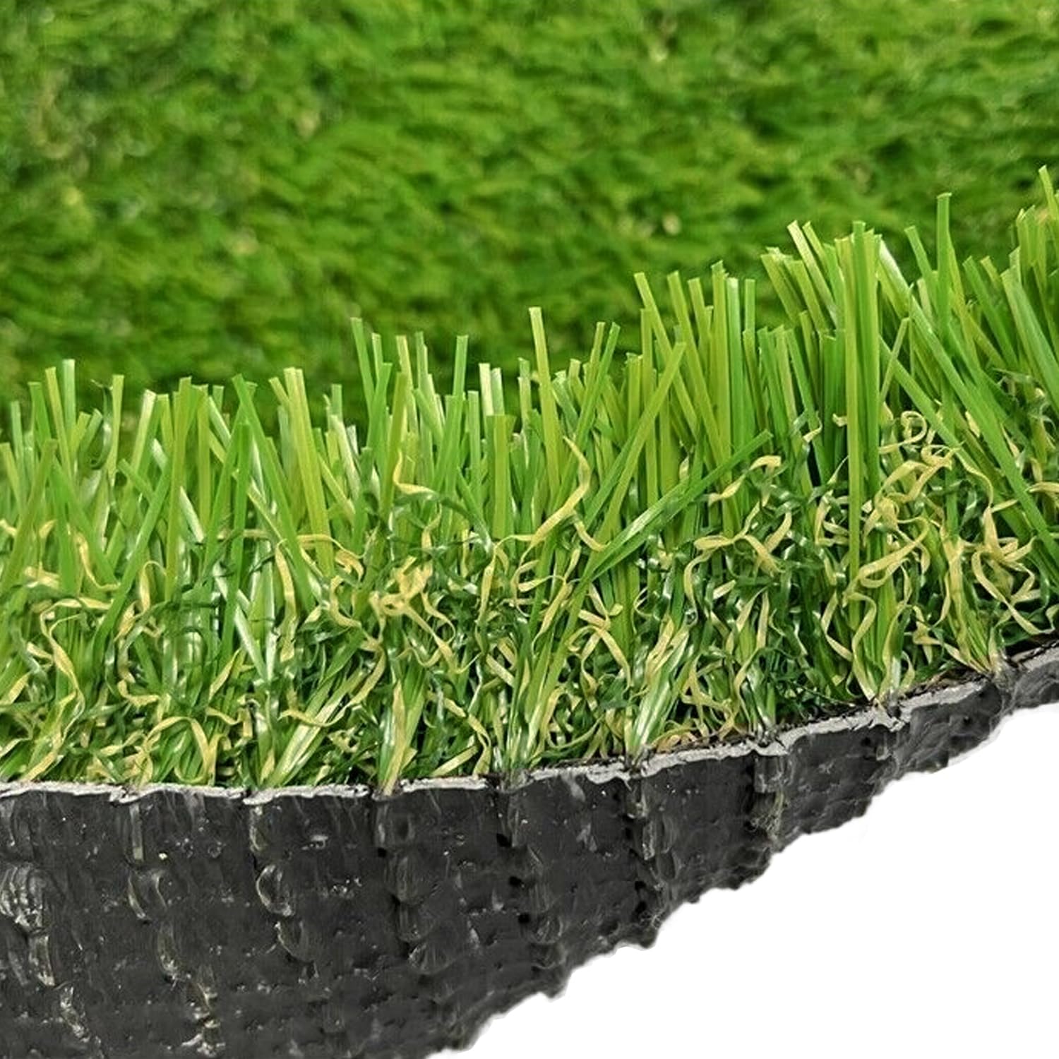 Marvin Prato Sintetico Tappeto Manto Erboso Erba Finta Realistica Giardino Artificiale Anti UV Atossico Drenante per Piscina Terrazzo Area Giochi (30mm 1x10= 10mq)