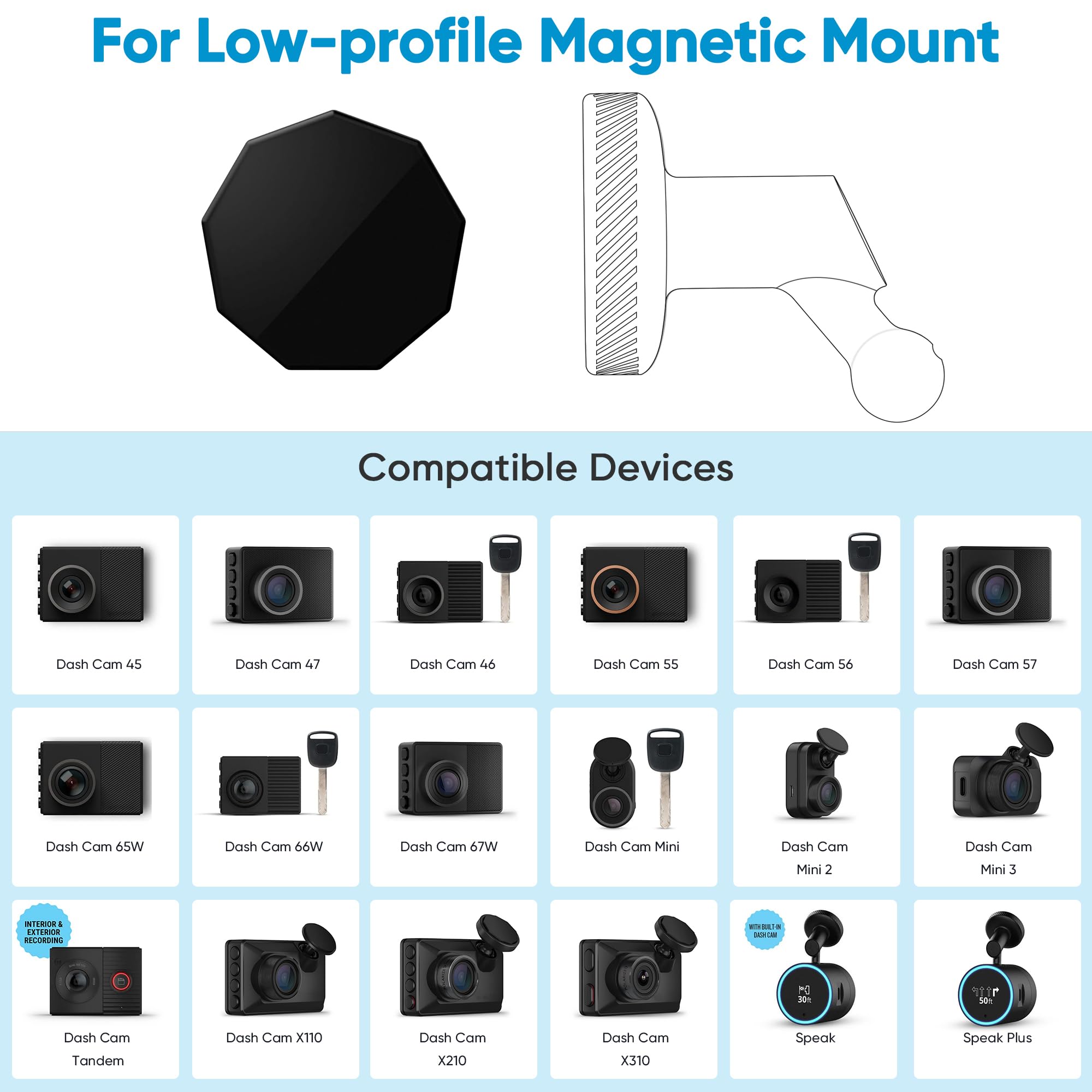 Amazon.com: 4 Pcs Adhesive Piece Magnet Replacement for Garmin Low