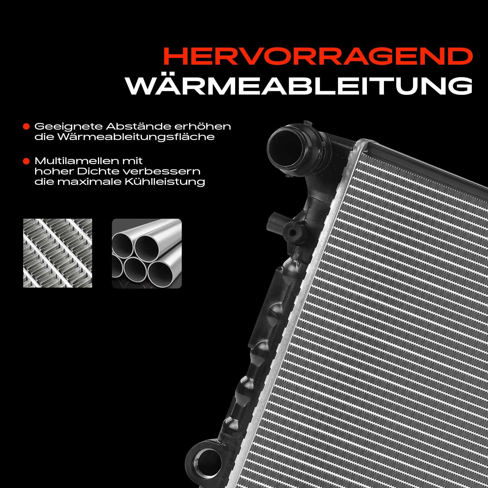 Frankberg Radiatore scambiatore di calore dell'acqua scambiatore di | 5Z0121253; Compatibile con: Polo 9A 9N, Polo 6C1 6R1, R.o.o.m.s.t.e.r 5J7, Ibiza IV ST 6J8 6P8, Ibiza IV 6J5 6P1