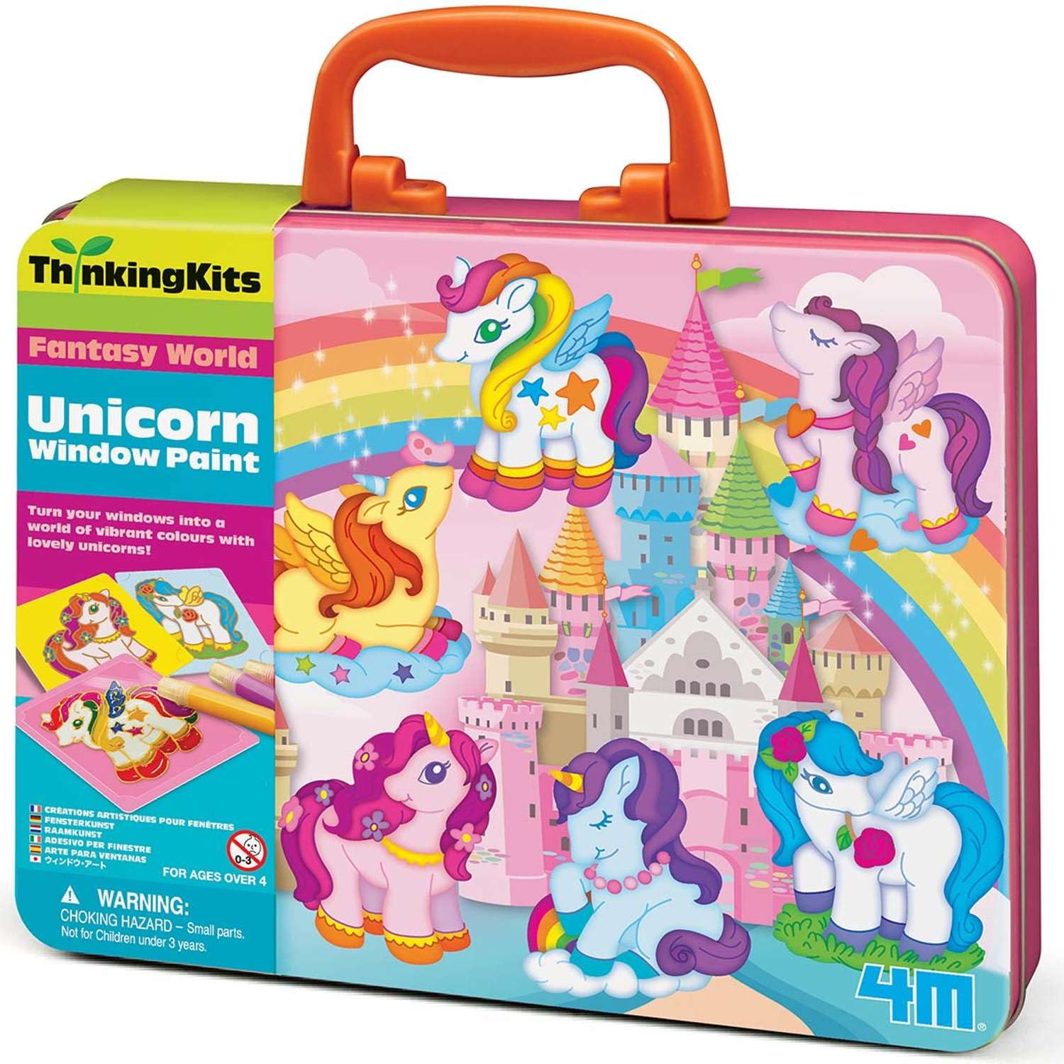 4M 404735 Thinking Kits Unicorn Window Paints 1 Count (Pack Of 1)