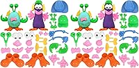 Vista 8 de Ready 2 Learn Dough - Accesorios para Personajes Juego de 52 21 Formas Diferentes Accesorios de Plastilina para Niños Crea Animales