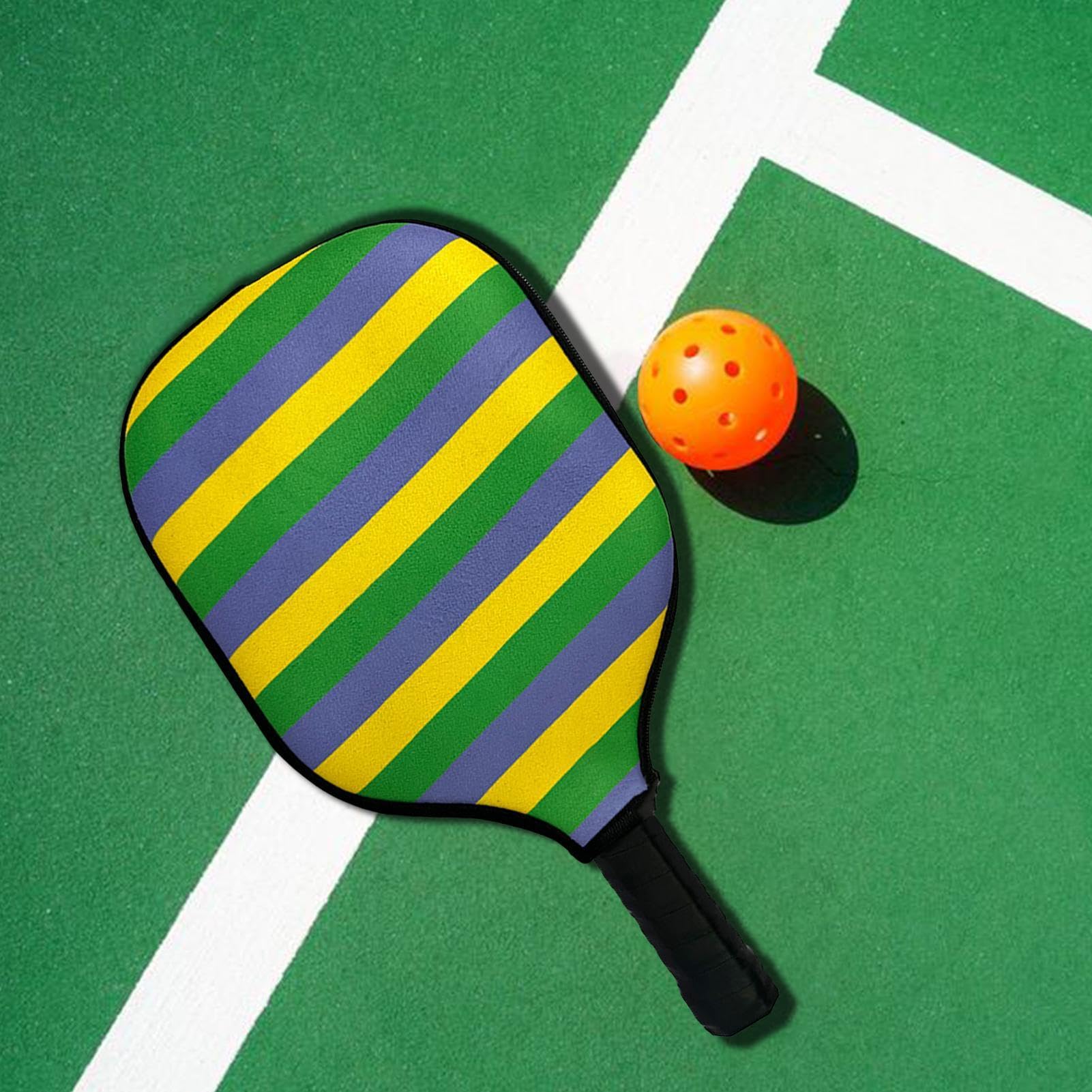Tennis Ball Paddle Sleeve, Pickleball Paddle Covers, Neoprene Tennis Ball Paddle Cover, Neoprene Tennis Ball Paddle Cover, Rackets Sleeve, Protective Paddle Sleeve Fits Most Rackets