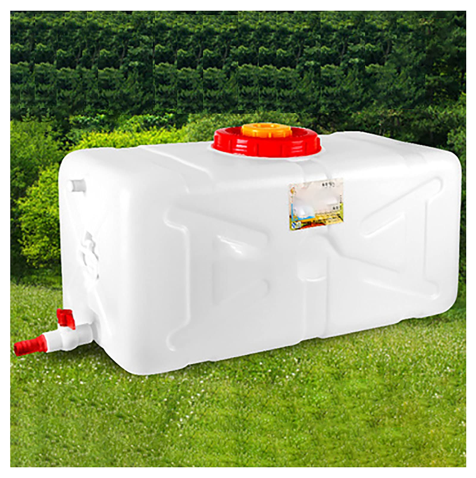 Sjdopulse Water Tank High Capacity Containers 15L Plastic Water Storage Container Portable Water Container Home Food Grade Large Plastic T Large Capacity Water Storage Containers Tank (48L)