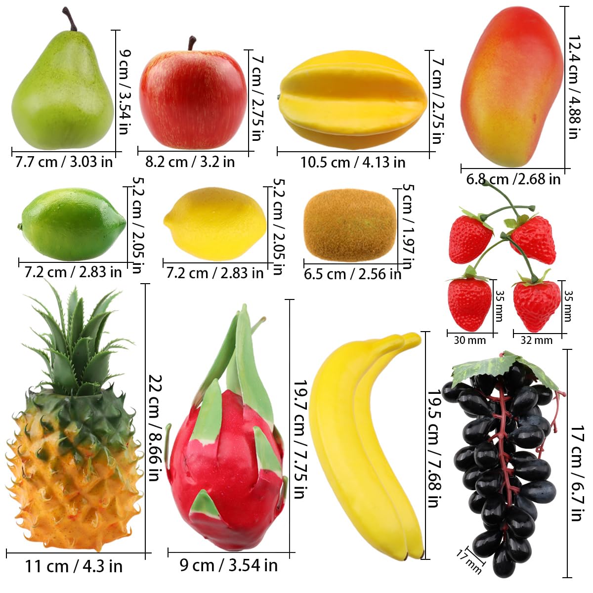 Amazon.com: ginojex Artificial Fruit Lifelike Simulation Pineapple