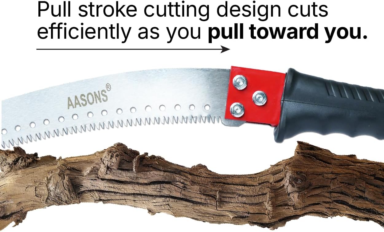 Garden Pruning Saw | Tree Pruner With Extendable Pole Fixing Slot | Hand Tools For Remove Unwanted Branches In Your Garden, Hand-powered