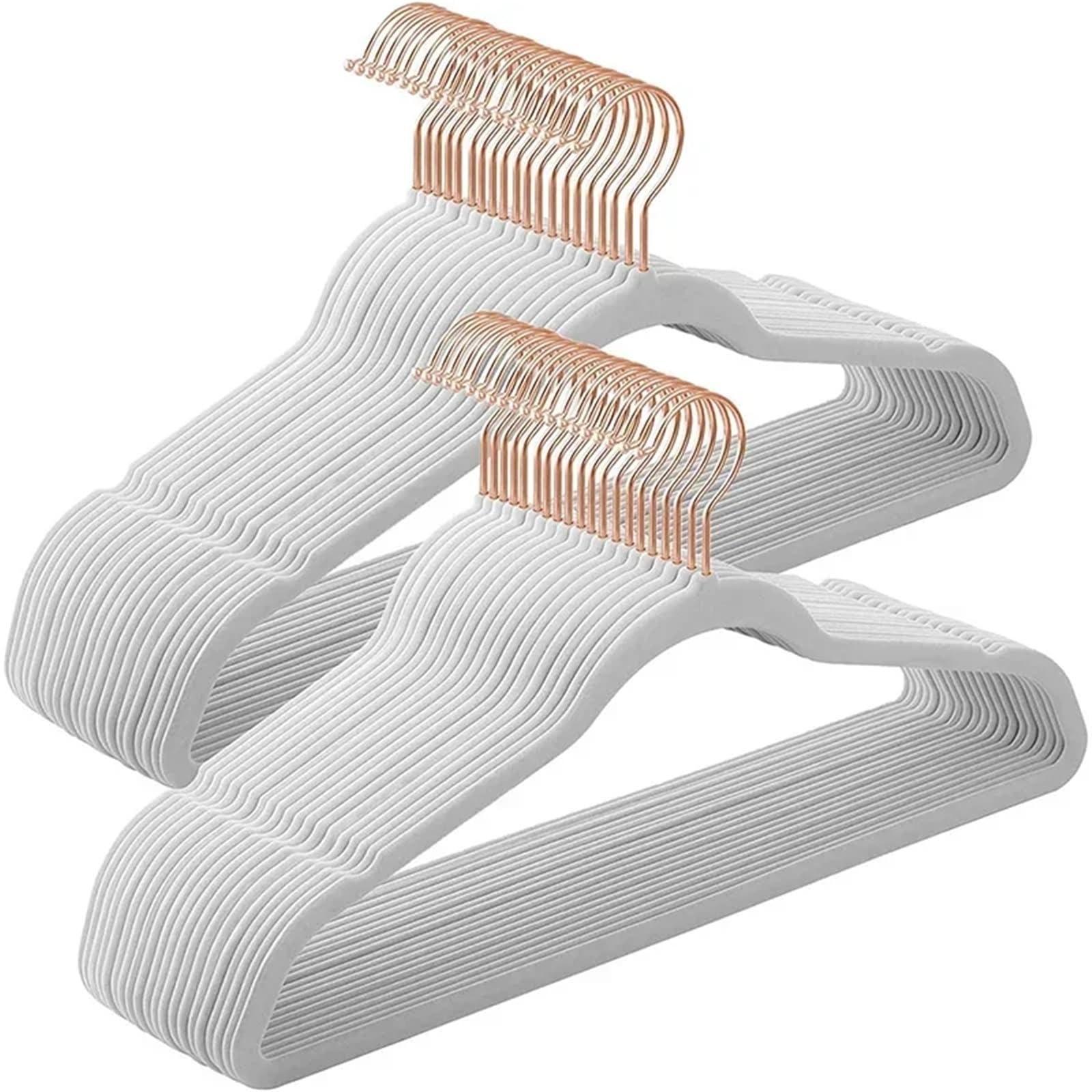Duexioly A04-45Cm Velvet Hangers Anti-Slip Flocking Hanger Velvet Adult Clothes Rack Non-Marking Plastic Wardrobe Store Storag For Storage(A04-45Cm)