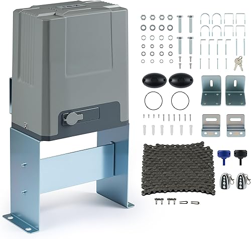 Miniatura 16 de CO-Z APLICACIÓN - Abridor de puerta deslizante automático inteligente, abridor de puerta eléctrico de 280 W para puertas de hasta 1400 libras y 40