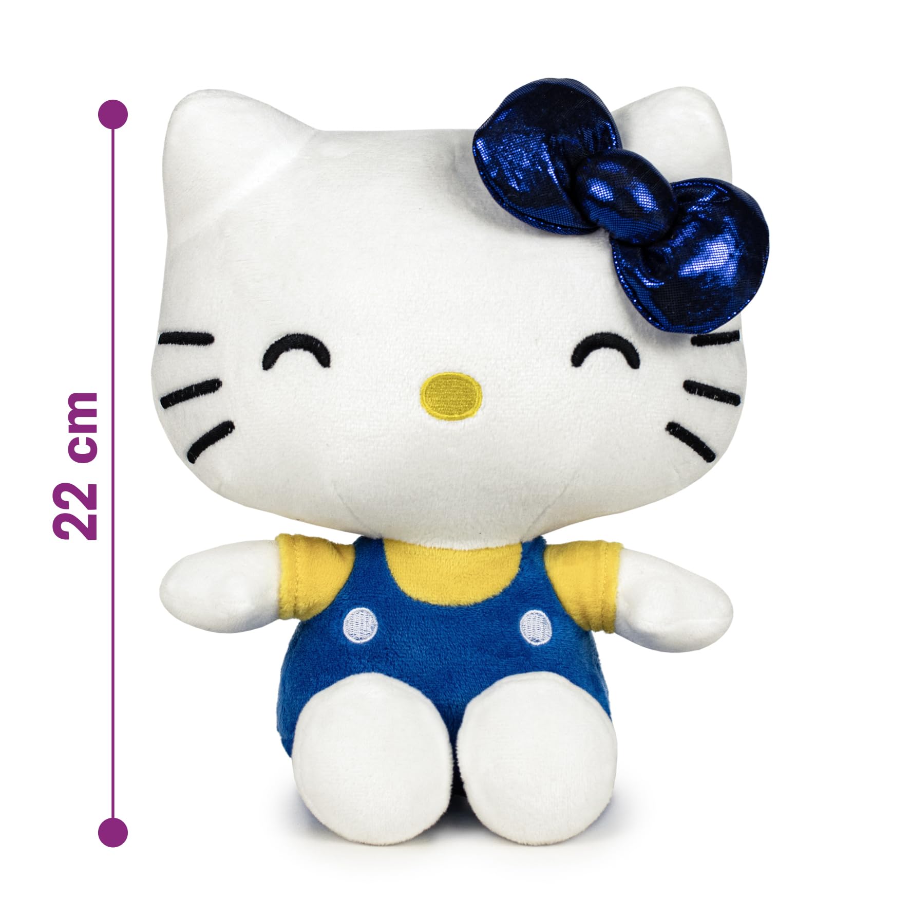 Hello Kitty My Bestie Forever Plush, 22cm Blue Soft Toy, Cute Hello Kitty Character in Blue Outfit, Official Licensed Merchandise, for Fans and Collectors, Suitable for Ages 4+ - Image 2