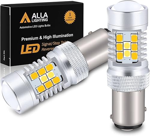 Miniatura 10 de Alla iluminación 32W novedad 3030SMD 3157de alta potencia 11577443T20T25Dual de color blanco ámbar extremadamente Superbrillante Switchback LED para