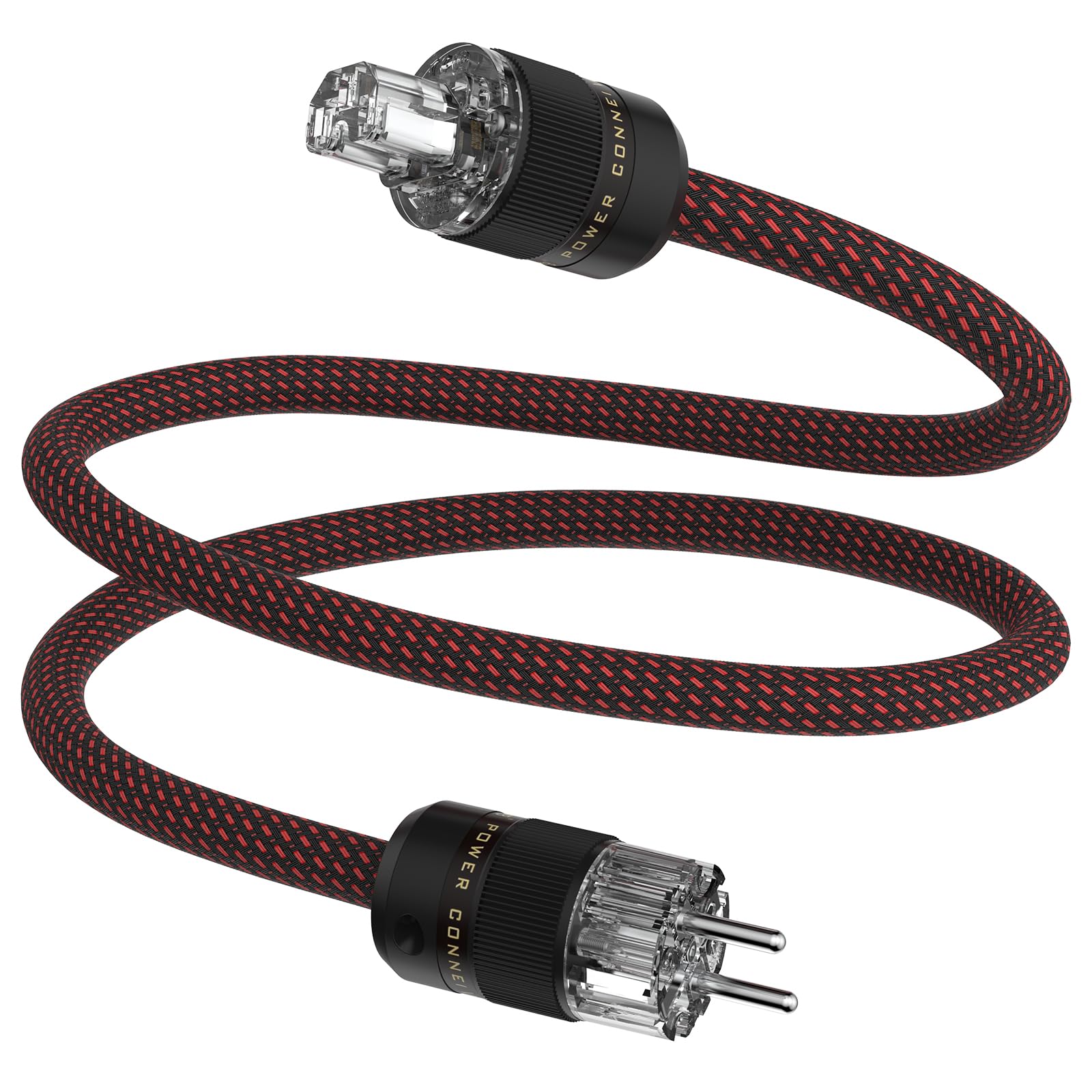 Tertullus Cavo di alimentazione HiFi High End C15, cavo di alimentazione HiFi audio per dispositivi freddi, con spina Schuko e spina per dispositivi freddi (PE, 1,5 m)
