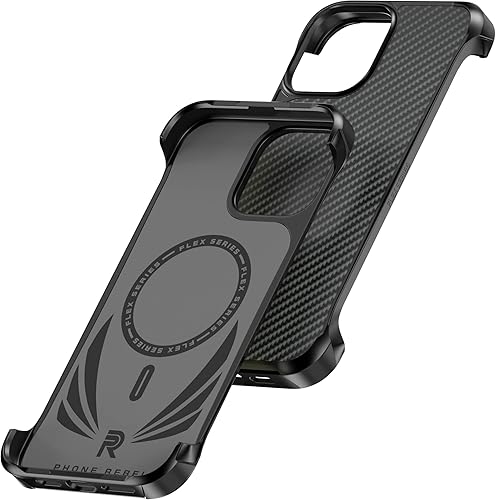 Miniatura 9 de REBEL Funda para iPhone 13 Pro Max Serie Flex Lados expuestos para mayor comodidad, fibra de aramida, fuerte compatible con MagSafe, esquinas