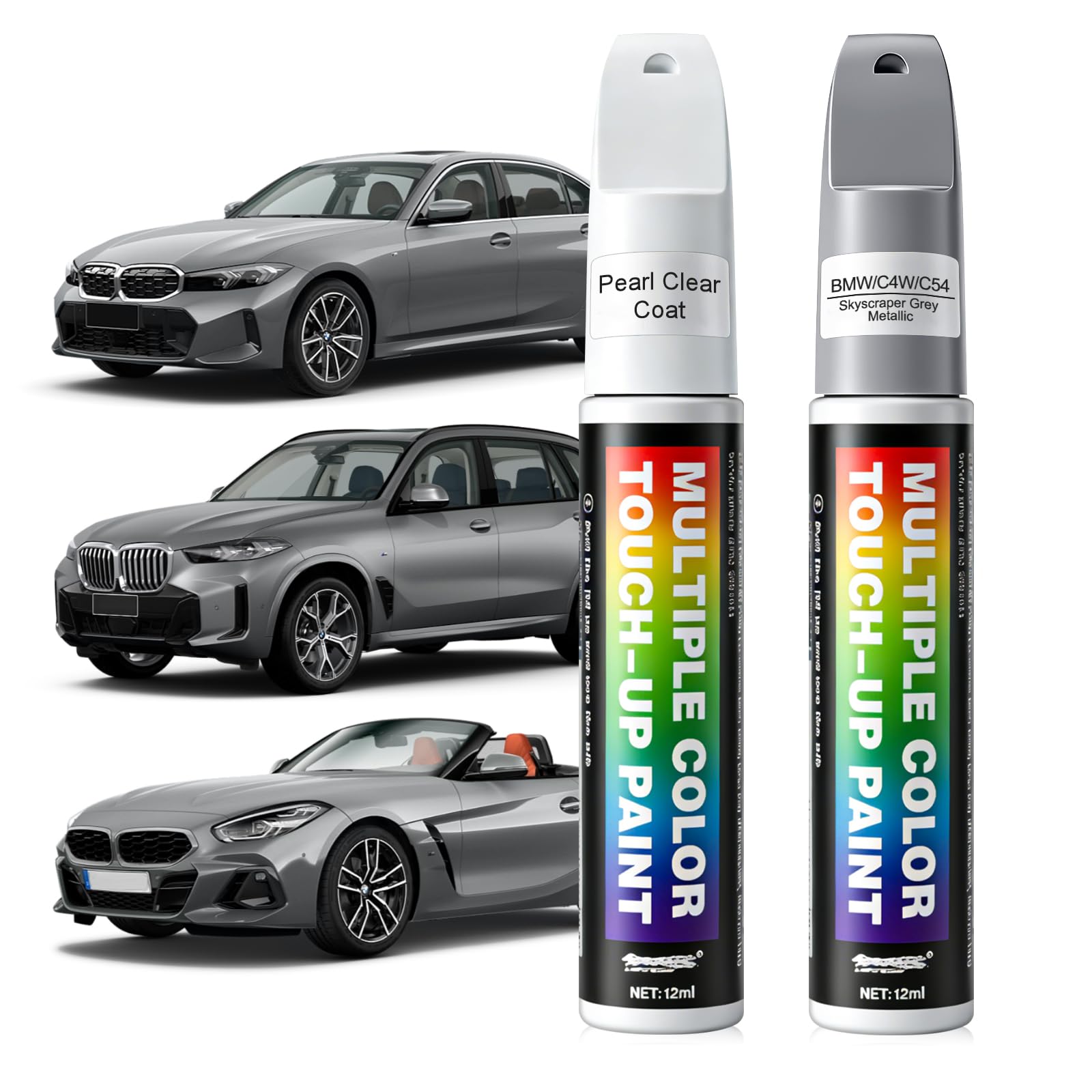 Alpine White(300) Touch Up Paint Compatible with BMW,2-In-1 Car Scratch Remover Pen,Car Paint Scratch Repair Kit for Scratches,Chips & Nicks,2-PCS SET — view 10