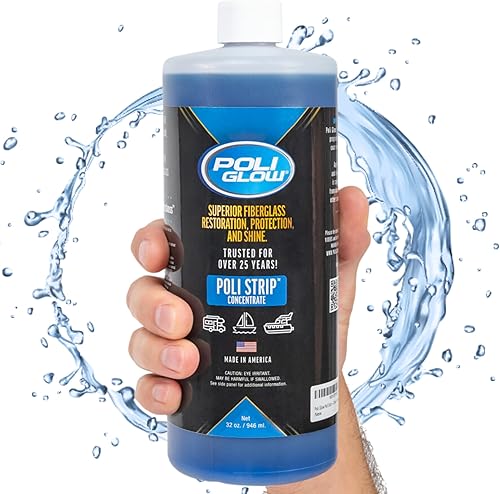 Poli Glow Proprietary Formula Poli Strip® - Peladora y desengrasante concentrada para barcos y caravanas, elimina, oxidación, manchas, suciedad,