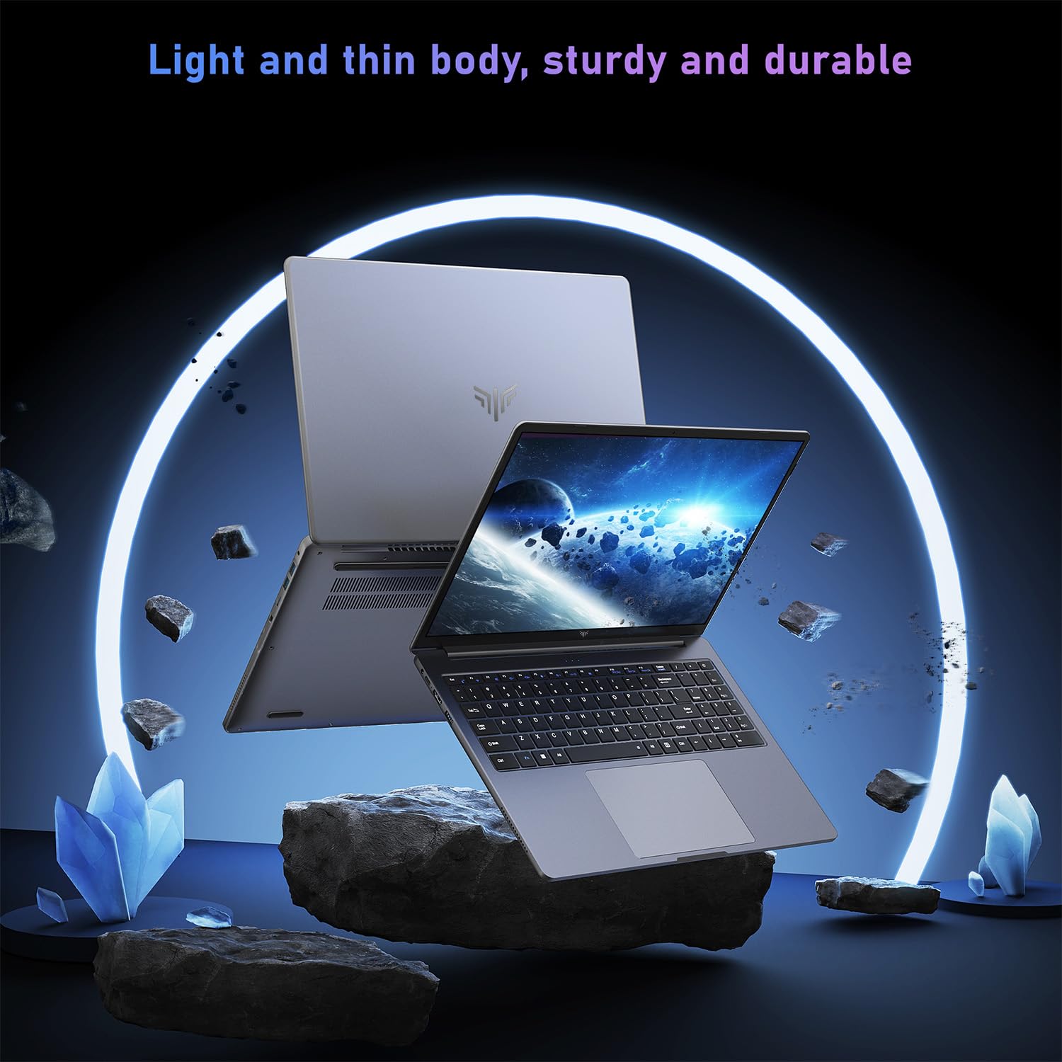 2026 15.6 Inch FHD Laptop 12th Gen N95 Quad-Core (Processor Up to 3.4GHz) - 16GB DDR4 RAM 512GB M.2 SSD, Support Dual-Band WiFi, HDMI,USB 3.2, BT 5.2, 1200 16:9HD Display,5000mAh Long-Battery — view 7