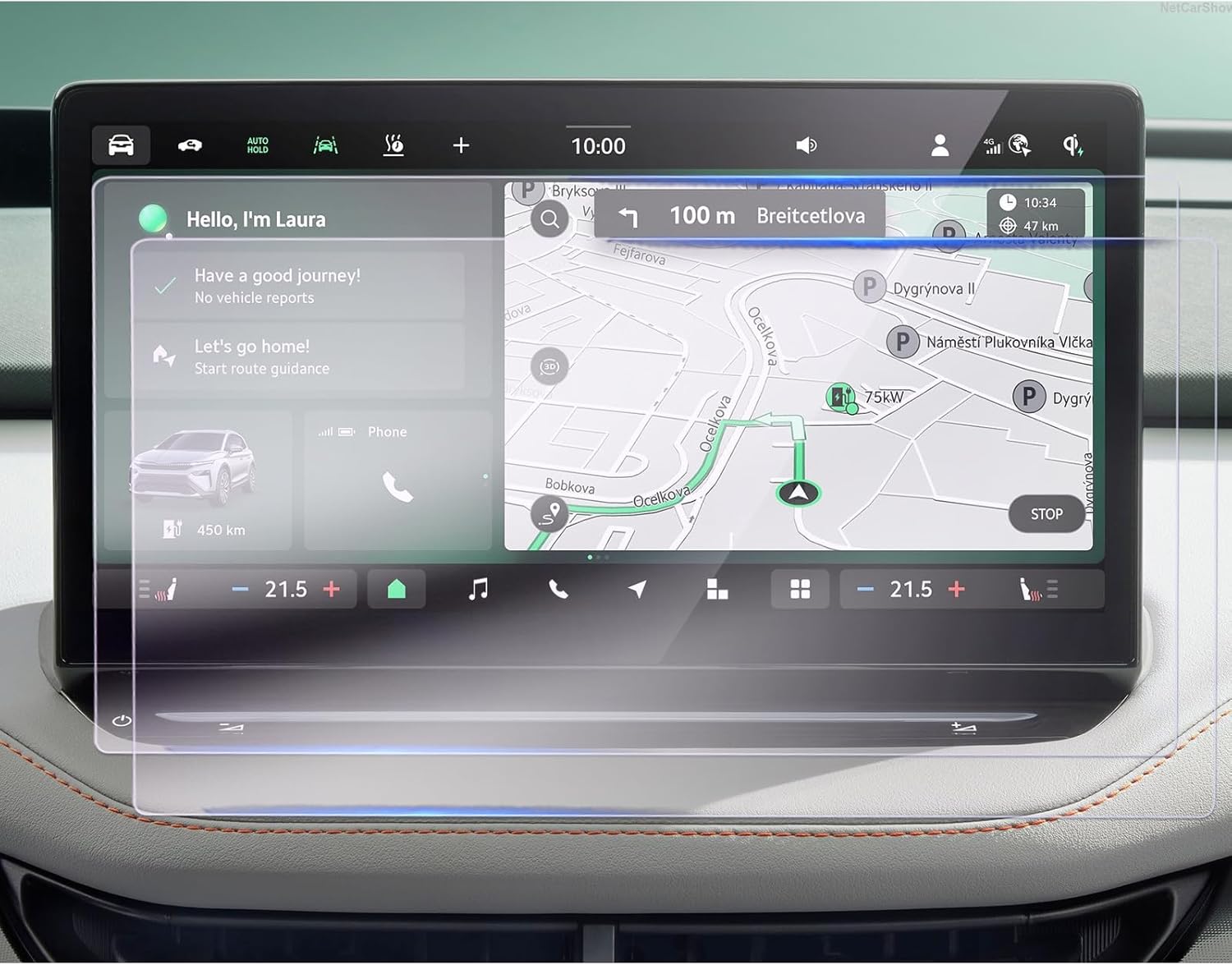 GAFAT [2 pcs] Skoda Elroq EV Electric 2025 2026 13 inch Screen Protector for Navigation, Nano Protector for 13 inch Infotainment System, Elroq Accessories, 6H Antigraffio