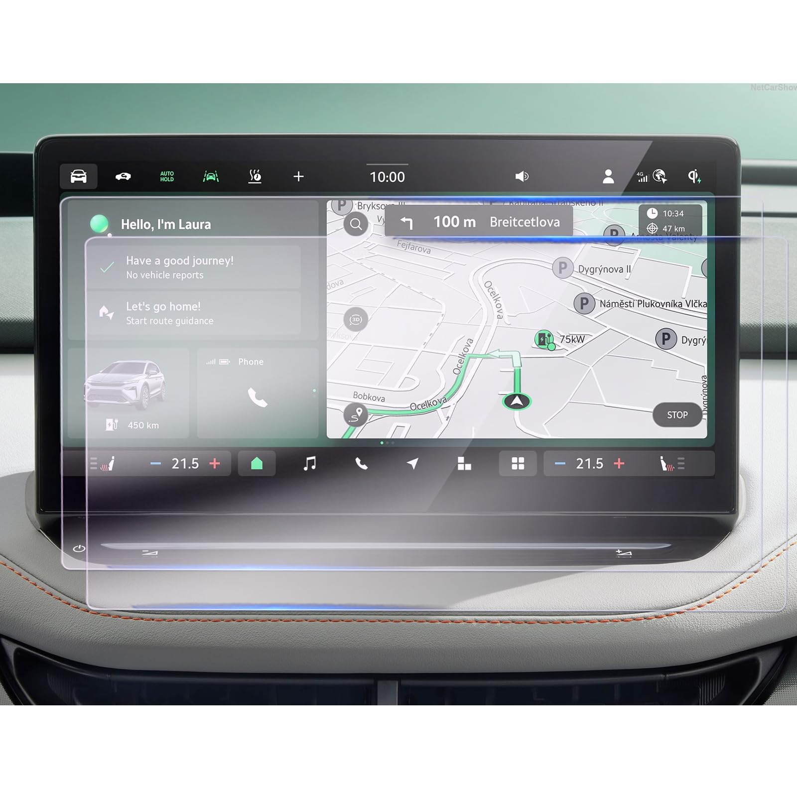 GAFAT [2 pezzi] Compatibile con Skoda Elroq EV Elektro 2025 2026 13" pellicola protettiva per navigazione, pellicola protettiva Nano per Elroq Sportline RS, 6H antigraffio