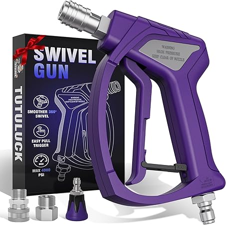 TUTULUCK® Swivel Gun Pro - High Pressure Trigger with 3/8"