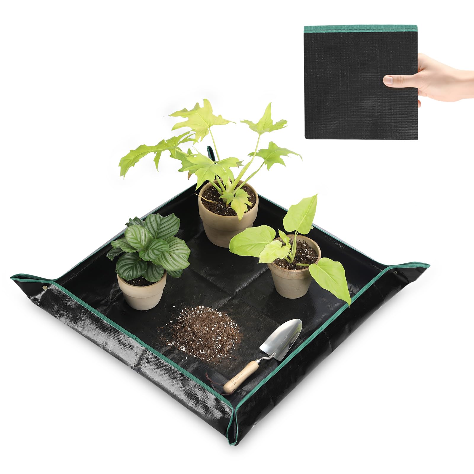 Large Waterproof Repotting Mat Super Thick for Potting Soil Mix 39.5"x39.5"
