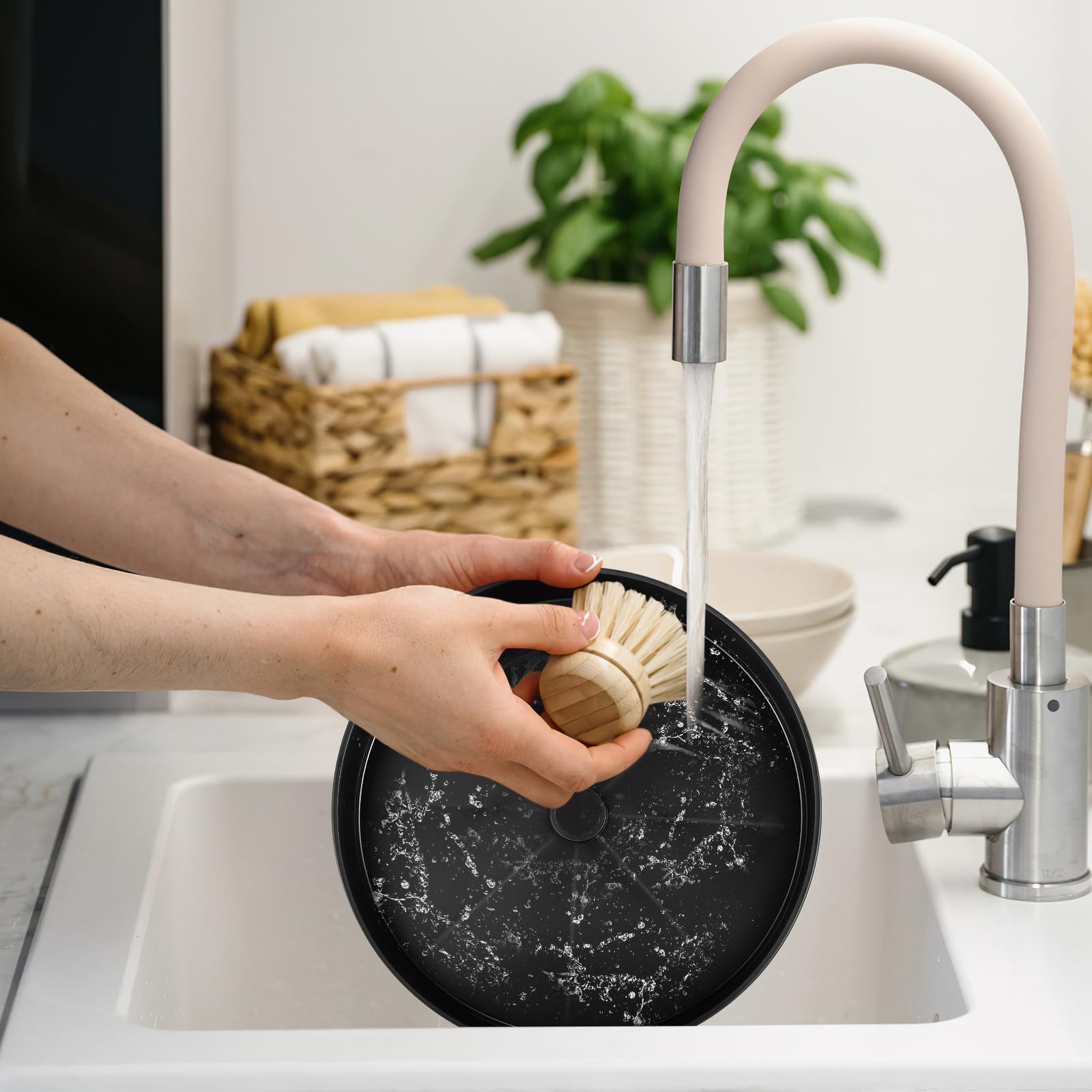 DOITOOL Estante Giratorio para Condimentos de 12 Pulgadas, Organizador de Cocina Bordes Elevados, Carrusel Rotativo para Almacenamiento de Especias, Porta Condimentos para Hogar