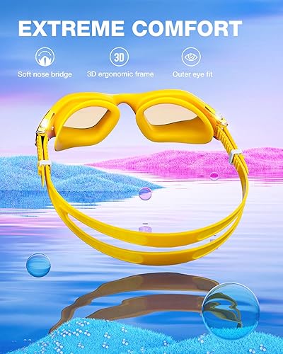 Miniatura 4 de ZIONOR G1MINI - Gafas de natación polarizadas fotocromáticas ultra para niños y niñas