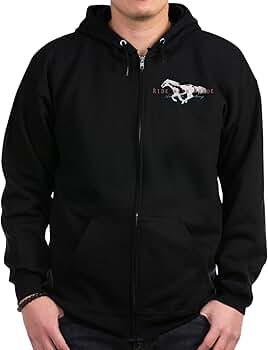 Amazon.com: CafePress Mustang Horse Zip Hoodie (Dark) Men's