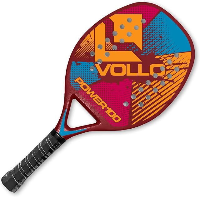 VOLLO SPORTS Raquete Beach Tennis, Modelo: VBT100-1, Cor: Vermelha