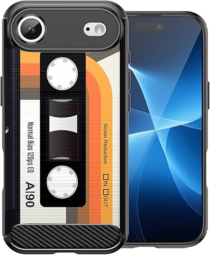 Miniatura 8 de CasesOnDeck Case Compatible with [Apple iPhone 17 Air/iPhone 17 Air Case] Pictorial Patterned TPU Design Case Flexible Slim and Elegant (Pink Retro