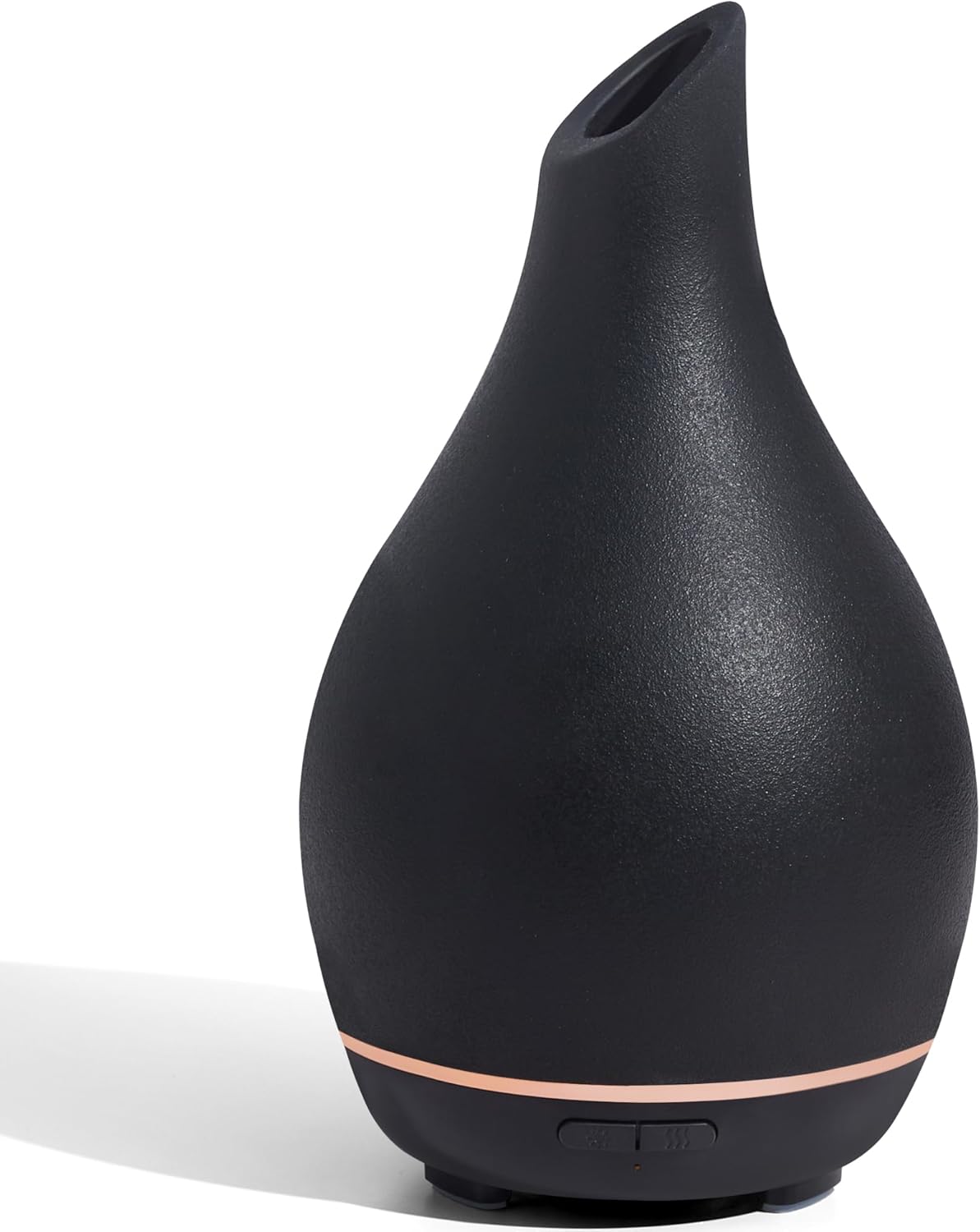 InnoGear Essential Oil Diffuser, 150ml Ceramic Diffuser Handcrafted Stone Aromatherapy Diffusers Ultrasonic Cool Mist Humidifier Vaporizer with 2 Mist Modes Waterless Auto Off for Room Office, Black