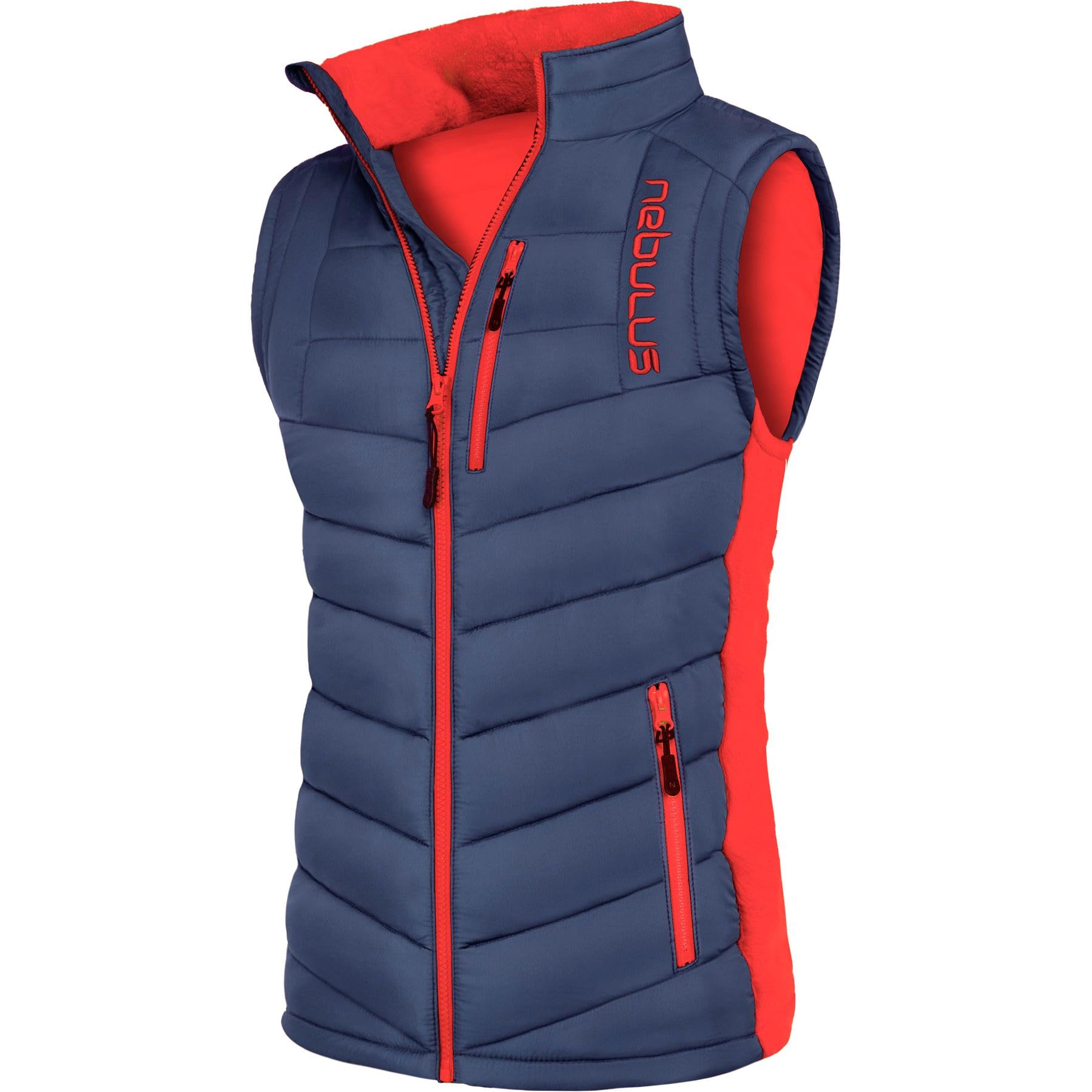 Nebulus Weste Revival Herren Weste P5830 - Navy-Rot, Größe M