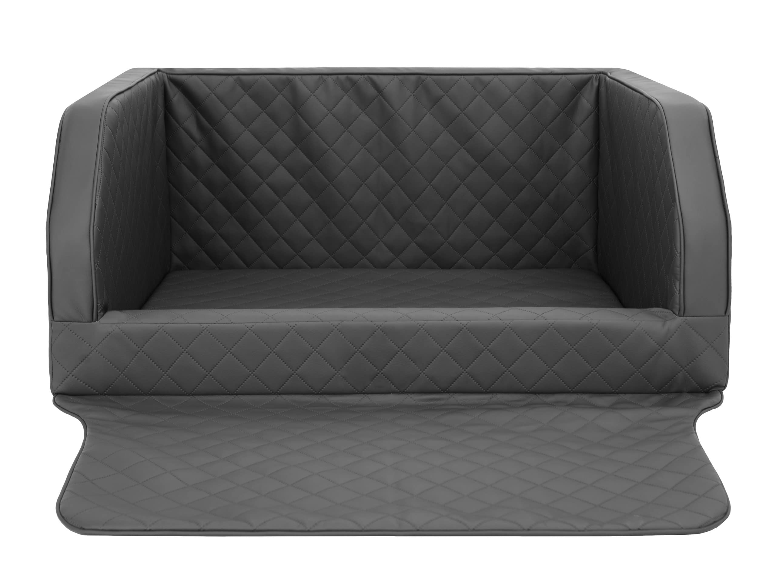 PillowPrim Fotelik samochodowy dla psa, legowisko dla psa, legowisko dla psa, legowisko dla psa, kot, kosz dla psa, legowisko dla psa, kosz dla psa (grafitowy, (2) 100 x 80 x 39 cm)