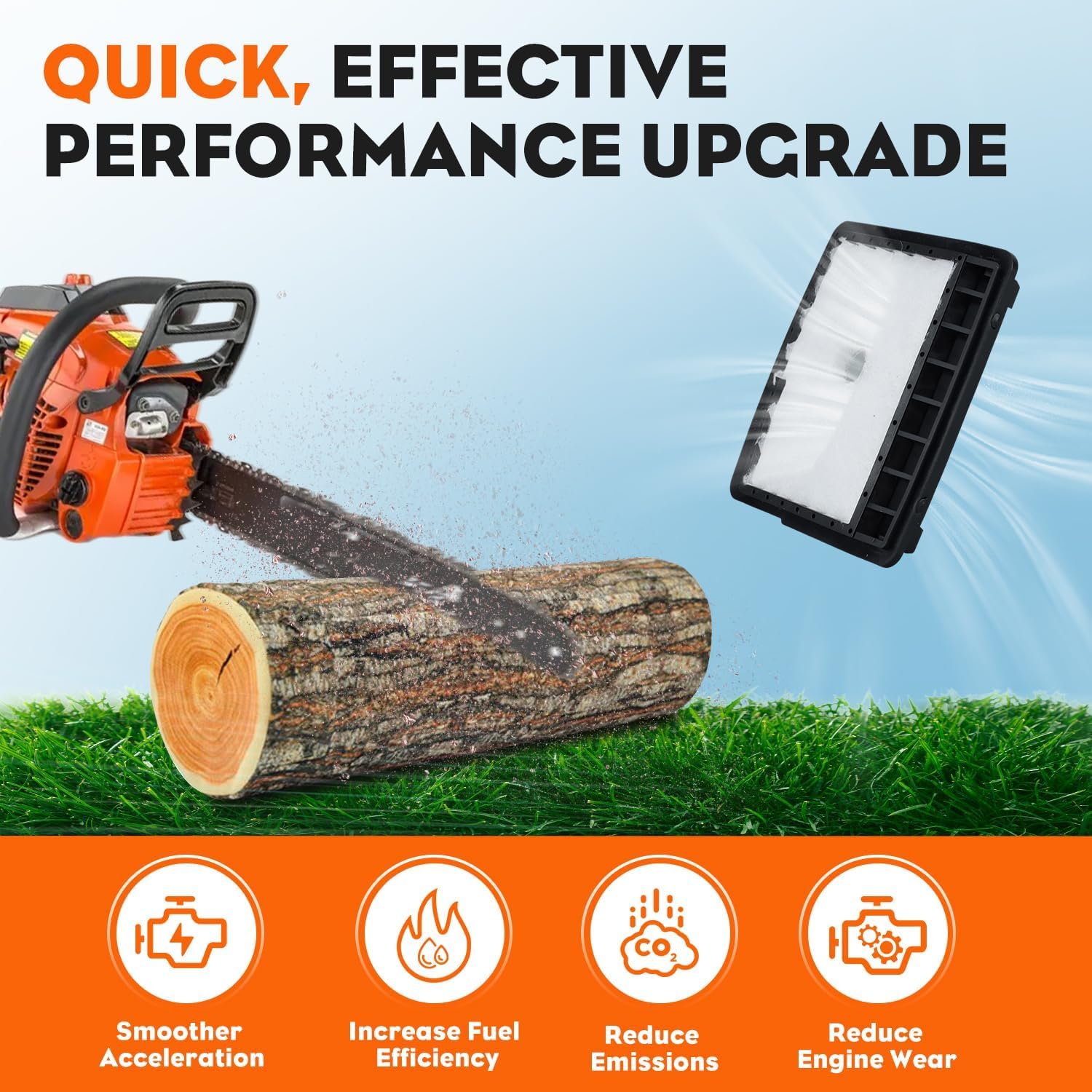 HIPA 13031039132 Kit De Mise Au Point De Filtre à Air Pour Tronçonneuse Echo CS300 CS301 CS305 CS306 CS340 CS341 CS345 CS346 CS3000 CS3400 CS3450