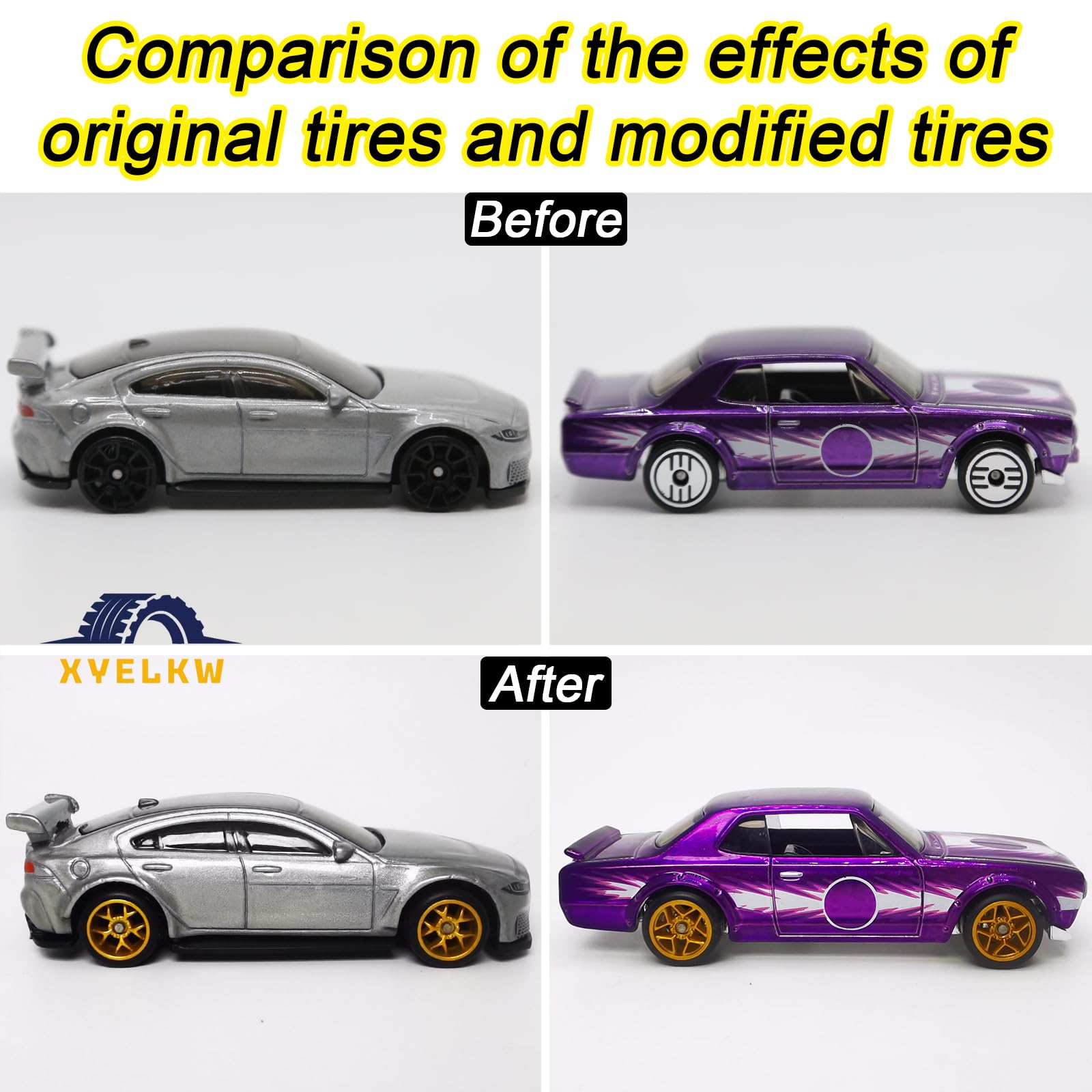 Amazon | 1/64 ホイールとタイヤセット 10個パック 1 64スケール