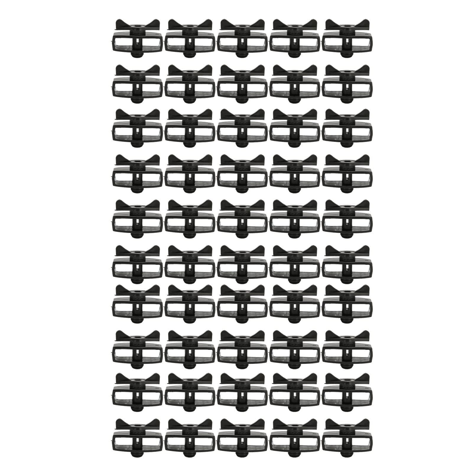 Tendifilo per Recinto Elettrico Accessori per Recinto Elettronico 50Pcs Tendifilo per Recinto Elettrico Tenditore per Filo in Lega per Recinto Elettronico da Giardino Portatile (Nero)