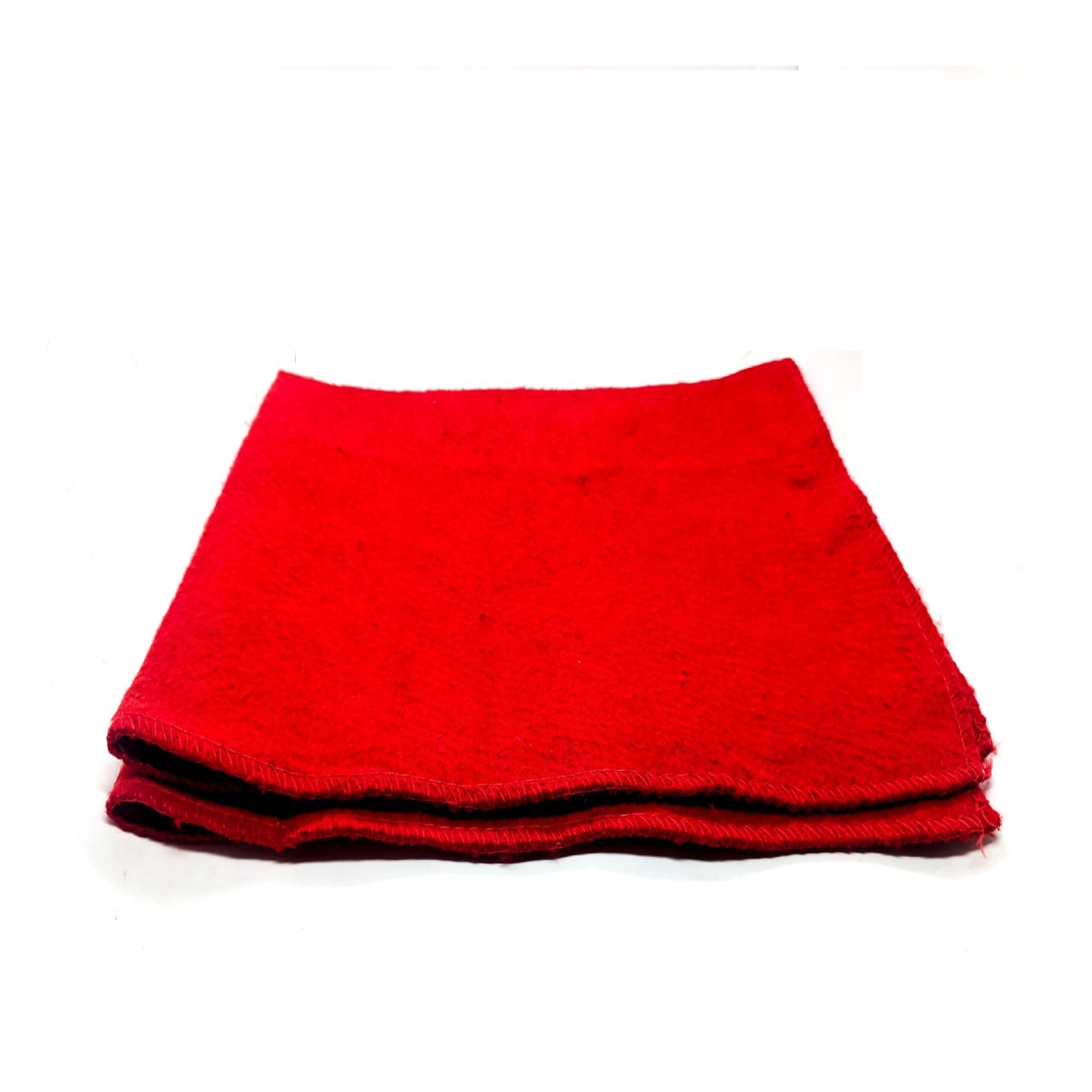 Achleshwar Premium Red Woolen Aasan - Soft, Comfortable Meditation & Prayer Mat (Rectangle 24 x 30 Inch)-image-32