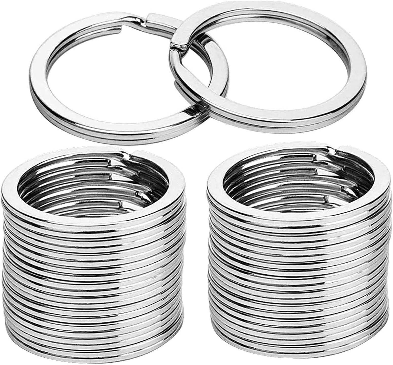DIY CraftsDIY Crafts Split Key Ring with Chain Set, Metal Flat Keychain Rings 1 Inch with Open Jump Rings and Screw Eye Pins Bulk, Colors, for Resin Jewelry Making DNo# 3 (1 Pc, KC Gold)