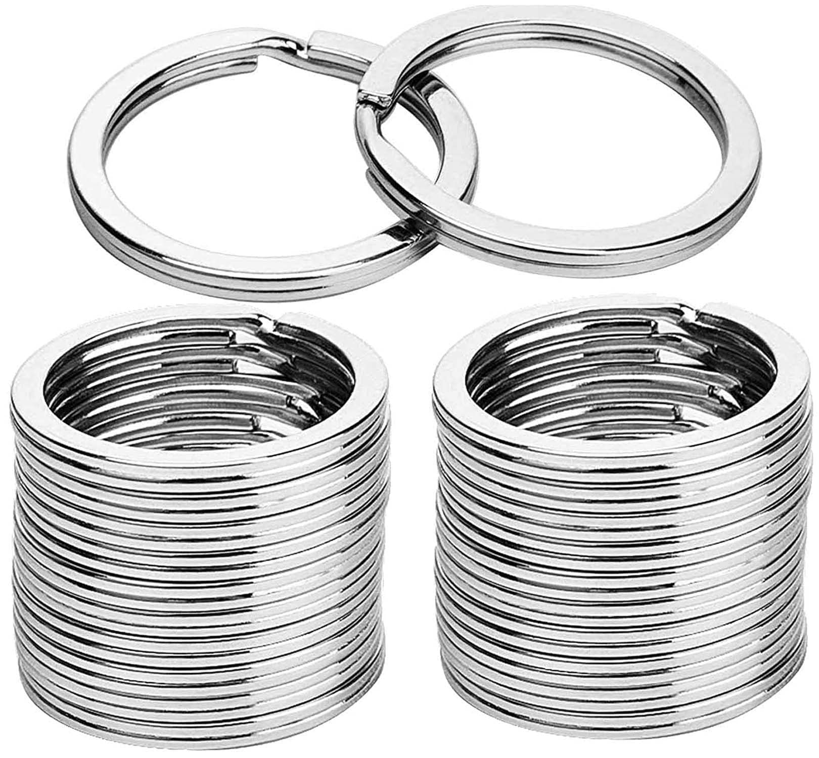 DIY CraftsDIY Crafts Split Key Ring with Chain Set, Metal Flat Keychain Rings 1 Inch with Open Jump Rings and Screw Eye Pins Bulk, Colors, for Resin Jewelry Making DNo# 3 (1 Pc, KC Gold)