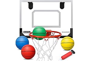 Indoor Mini Basketball Hoop Set for Kids on Wall