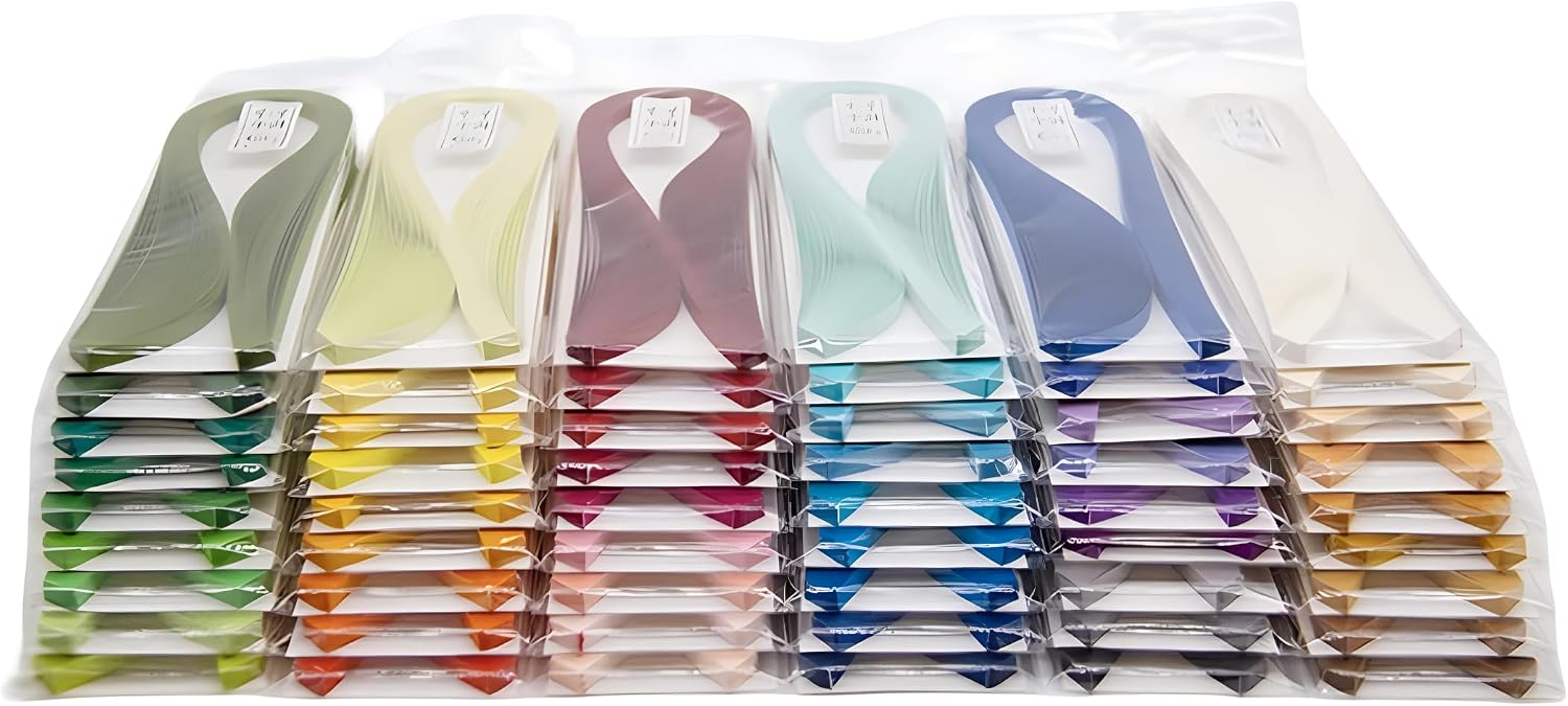 Quilling Paper Strips Set 0.2inch Coil Paper Art Rolled Paper Filigree-120pc/bag 21inch Length-Solid Color Quilling Strips 5mm (Pure White)