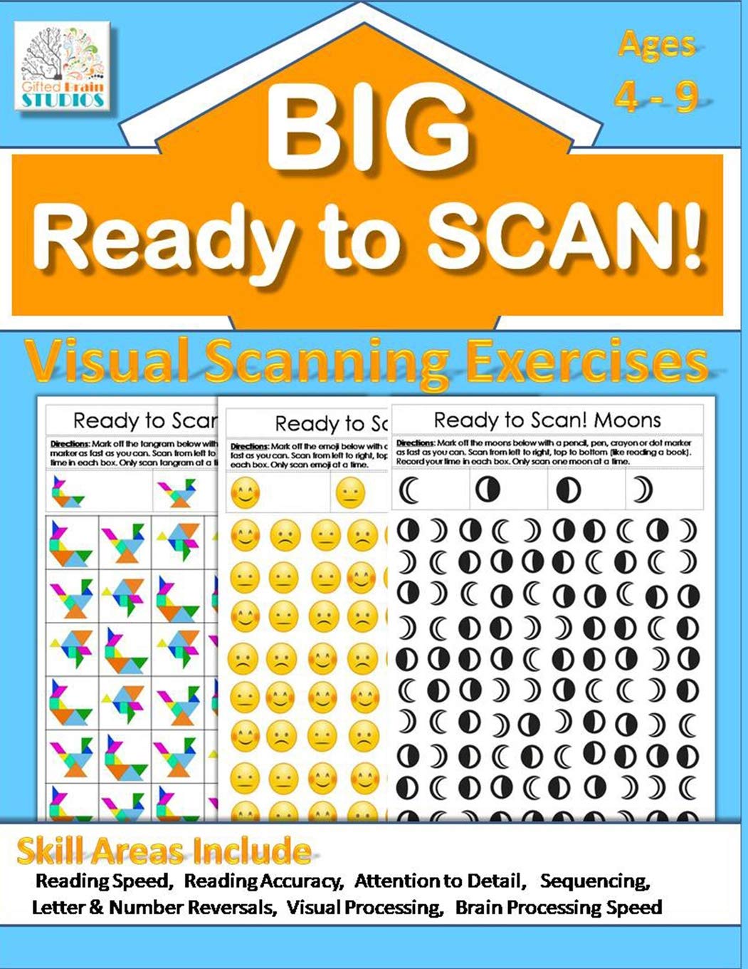 Ready to Scan! BIG BOOK: Beginners, Intermediate & Advanced Visual Scanning Exercises: 9 (Visual Tracking Exercises)