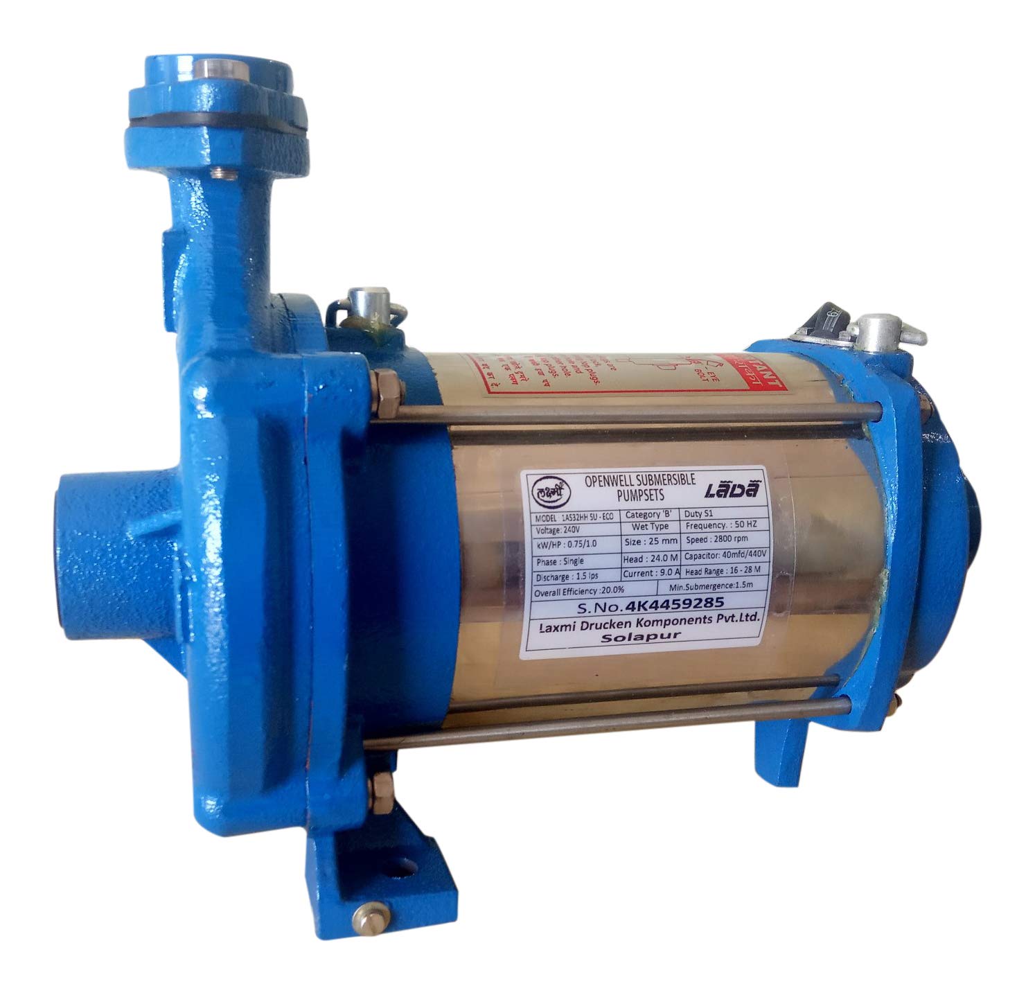 Laxmi Lada Openwell Submersible Pump 1 HP 0.5AS25OW : Amazon.in