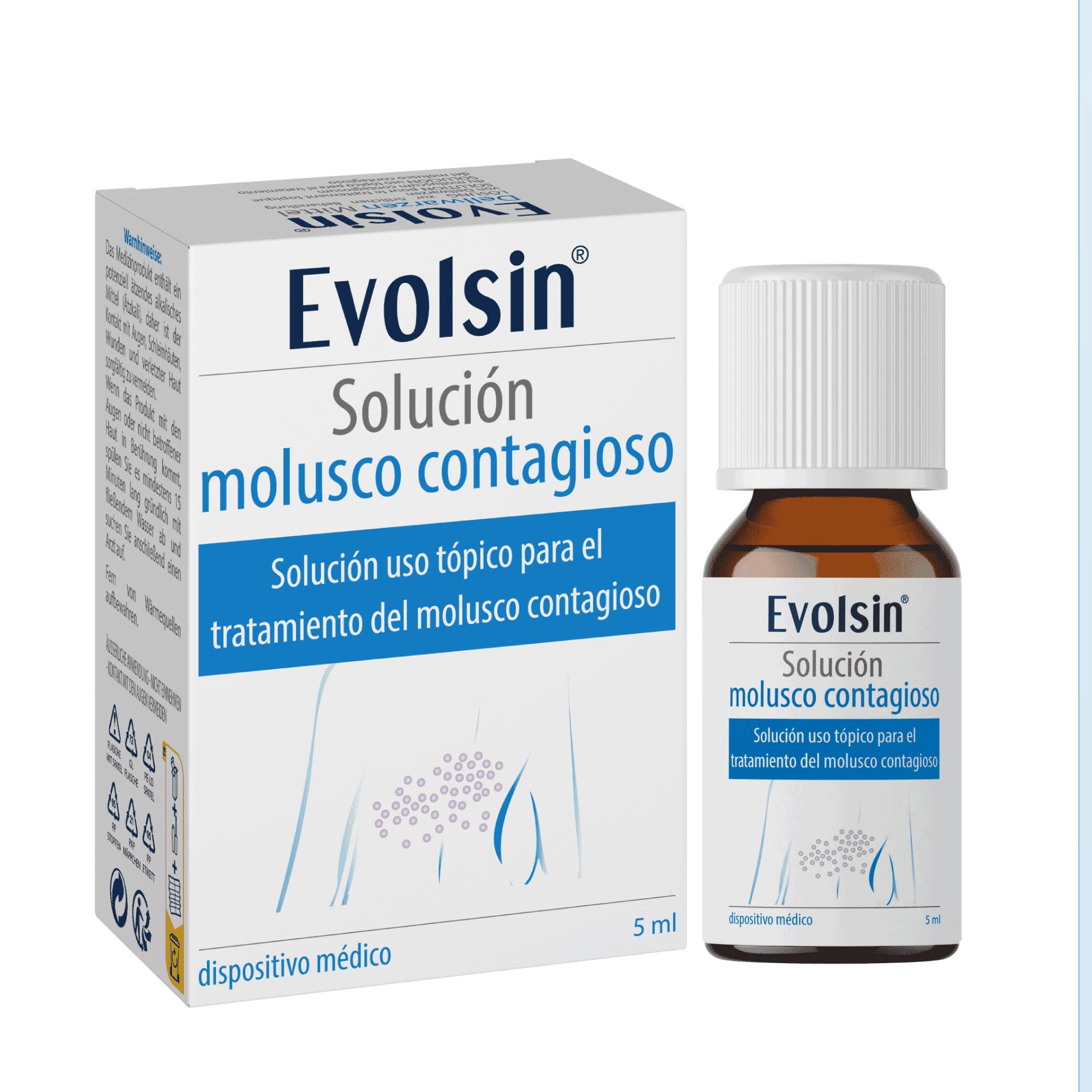 Evolsin® Remedio para el molusco contagioso I Para adultos y niños a partir de 2 años I Tratamiento suave y eficaz del molusco contagioso