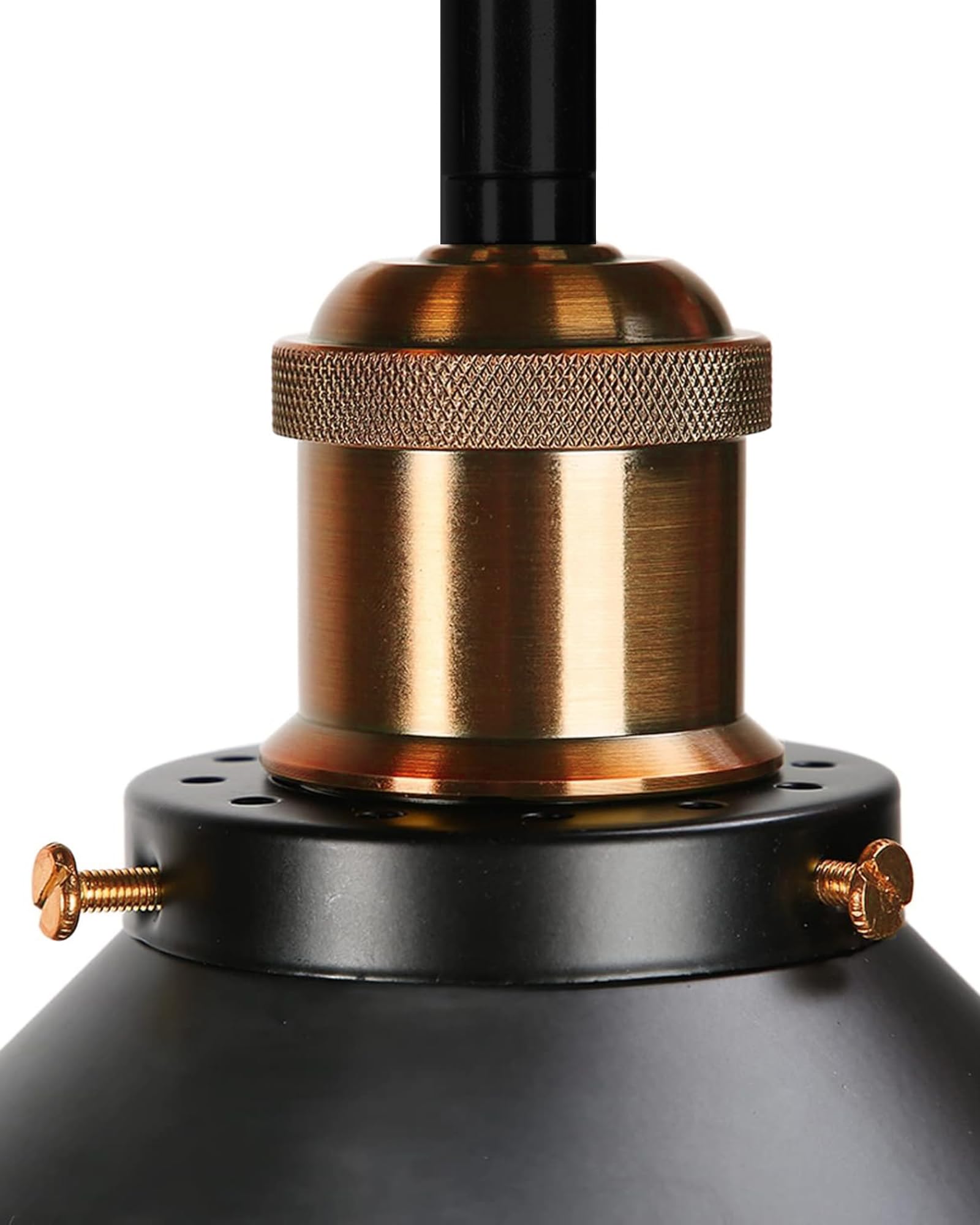 Homesake Farmhouse Ceiling Light - Black & Rose Gold -4