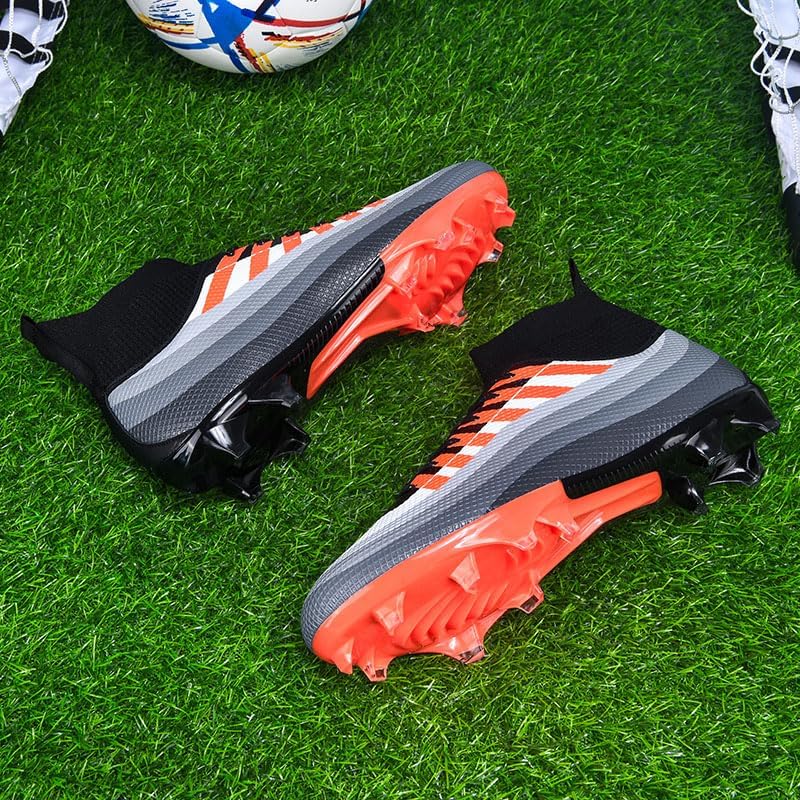 Soccer Cleats for Mens Womens Lace-Up Indoor Professional Training Turf Football Boots High Ankle Baseball Shoes - Image 7