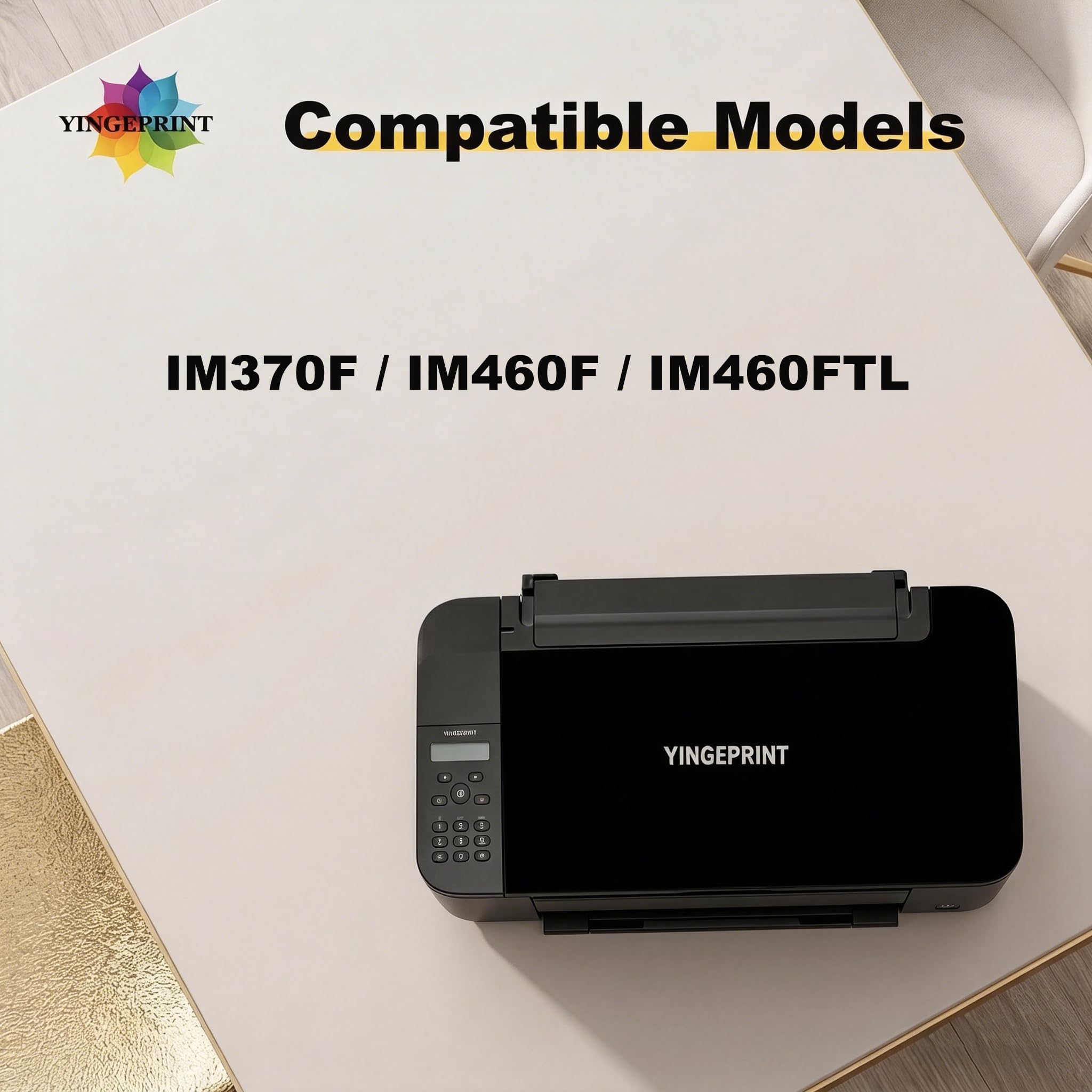 842609/842614 IM 460 IM 460H Sostituzione Cartuccia Toner Compatibile per Ricoh IM 370F IM 460F IM 460FTL per fotocopiatrice in bianco e nero (1,3500 pagine 250g)