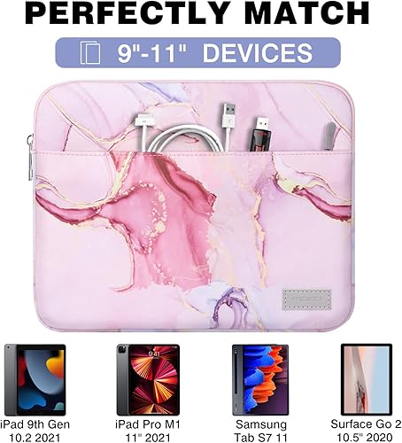 Miniatura 2 de MoKo Funda de transporte para tablet de 11 pulgadas para iPad Air 5 de 10.9 pulgadas 2022, iPad Pro 11 2021-2018, iPad 987 generación 10.2, iPad Air