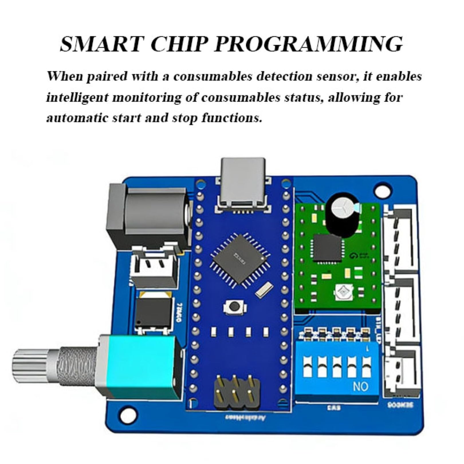 Auto 3D Filament Respooler, Automatische Respooling Maschine mit Smart Start & Stop Funktion Elektrischer Spulenaufwickler für 1 kg Spulen