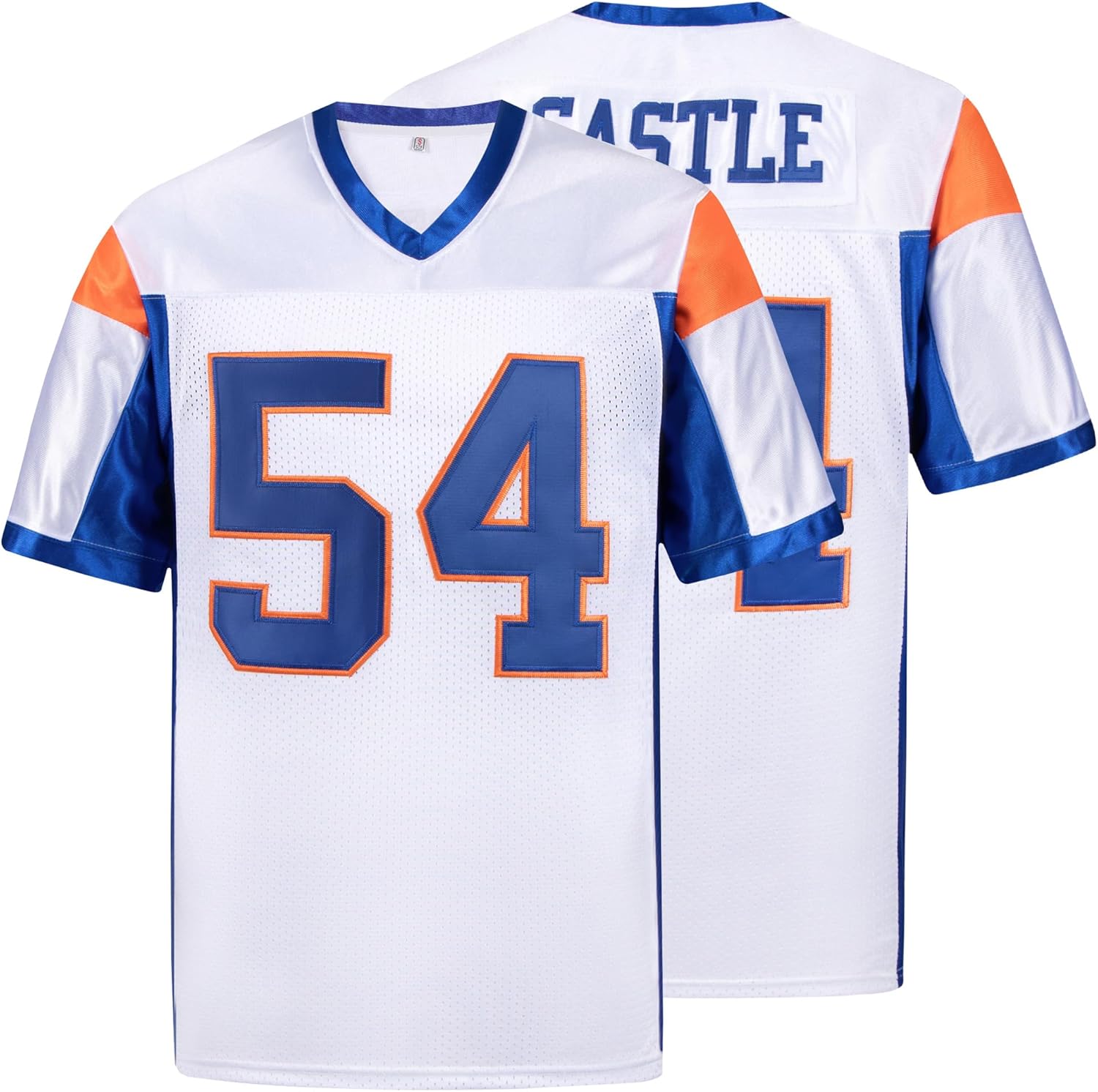 Thad Castle Jersey, #54 Mountain State Football Jerseys for Men Blue White S-XXXL